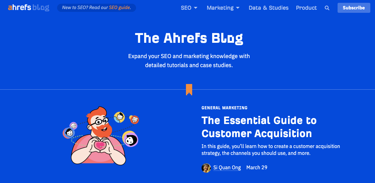 ahrefs blog